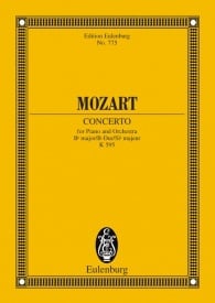 Mozart: Concerto No. 27 Bb major KV 595 (Study Score) published by Eulenburg